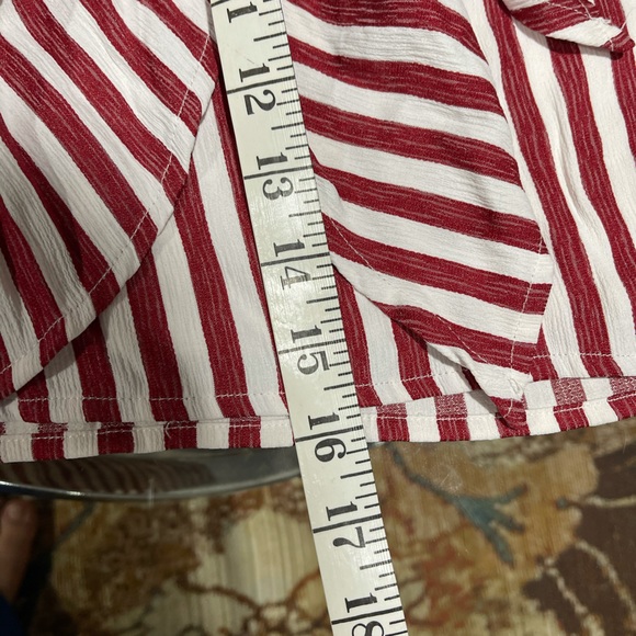 Altar’d State Red White Striped skirt tie side s - Picture 8 of 10